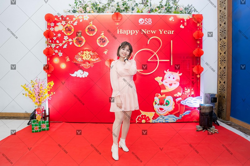 Backdrop mang hình ảnh chủ đề tết của năm mới