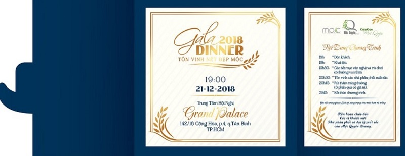 Hướng dẫn thiết kế thiệp mời Gala Dinner đẹp