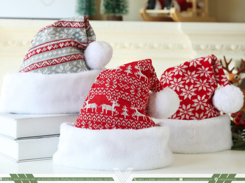 Mũ len thích hợp làm quà giáng sinh